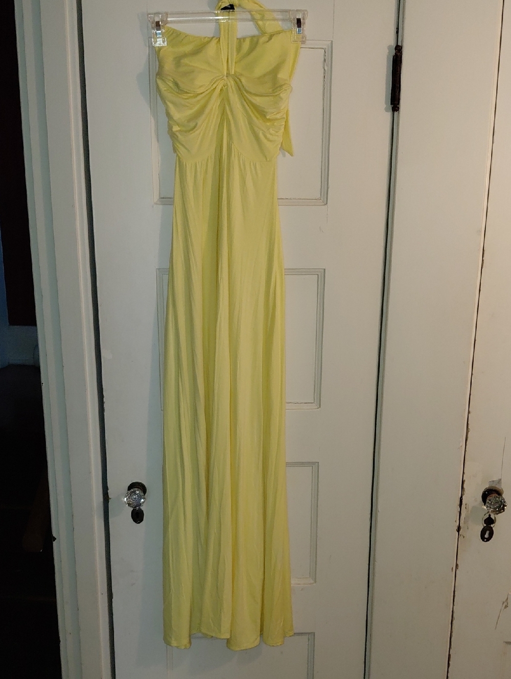 Victoria's Secret Yellow Halter Maxi Dress